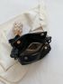 Litchi Embossed Hobo Bag