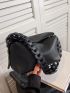 Litchi Embossed Hobo Bag