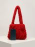 Minimalist Fluffy Ruched Bag
