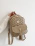 Quilted Tassel Decor Classic Backpack