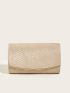 Glitter Flap Chain Square Bag