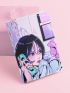 X angelcry3 Figure Print Passport Case