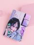 X angelcry3 Figure Print Passport Case