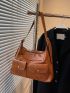 Pocket Front Shoulder Bag