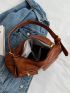 Pocket Front Shoulder Bag