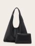 Minimalist Shoulder Tote Bag With Coin Purse