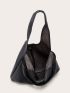 Minimalist Shoulder Tote Bag With Coin Purse