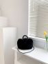 Double Handle Fluffy Satchel Bag
