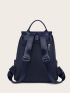 Metal Lock Flap Backpack