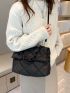 Quilted Chain Decor Flap Square Bag