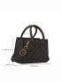 Mini Willow Leaf Embossed Square Bag