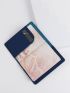 Metallic Plane Pattern Passport Case