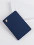Metallic Plane Pattern Passport Case