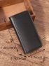 Litchi Embossed Phone Wallet Multiple Card Slots For Business