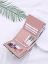 Metal Detail Kiss Lock Small Wallet
