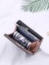 Metal Detail Kiss Lock Small Wallet