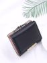 Metal Detail Kiss Lock Small Wallet