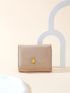 Letter Graphic Butterfly Decor Fold Over Small Wallet