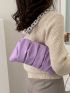 Ruched Chain Shoulder Bag