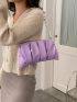 Ruched Chain Shoulder Bag