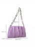 Ruched Chain Shoulder Bag