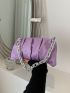 Ruched Chain Shoulder Bag