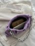 Ruched Chain Shoulder Bag