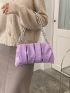 Ruched Chain Shoulder Bag