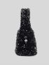 Mini Sequin Decor Square Bag