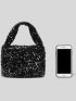 Mini Sequin Decor Square Bag