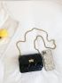 Mini Quilted Flap Chain Square Bag