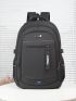 Men Letter Detail Travel Backpack