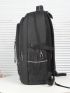 Men Letter Detail Travel Backpack