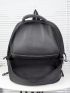 Men Letter Detail Travel Backpack