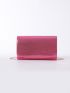 Mini Metallic Chain Flap Square Bag