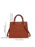 Heart Embossed Square Bag