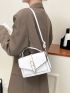 Buckle Decor Flap Square Bag