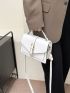 Buckle Decor Flap Square Bag