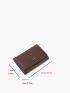 Letter Decor Fold Over Small Wallet