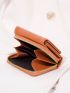 Snap Button Fold Over Small Wallet