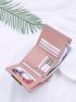 Metal Detail Kiss Lock Small Wallet