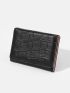 Crocodile Embossed Small Wallet
