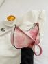 Mini Tie Dye Crocodile Embossed Hobo Bag