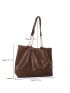 Chain Decor Vintage Design Shoulder Tote Bag