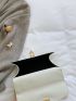 Mini Metal Lock Flap Chain Square Bag