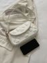 Four-leaf Clover Embossed Square Bag