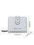Letter Graphic Snap Button Small Wallet