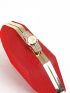 Small Novelty Bag Red Glitter Metal Decor For Party