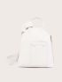 Patch Detail Top Ring Satchel Bag