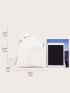 Patch Detail Top Ring Satchel Bag